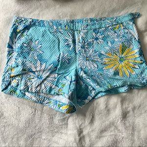 Gently Used Lilly Pulitzer Size 14 Side-Zipper Sunflower Shorts
